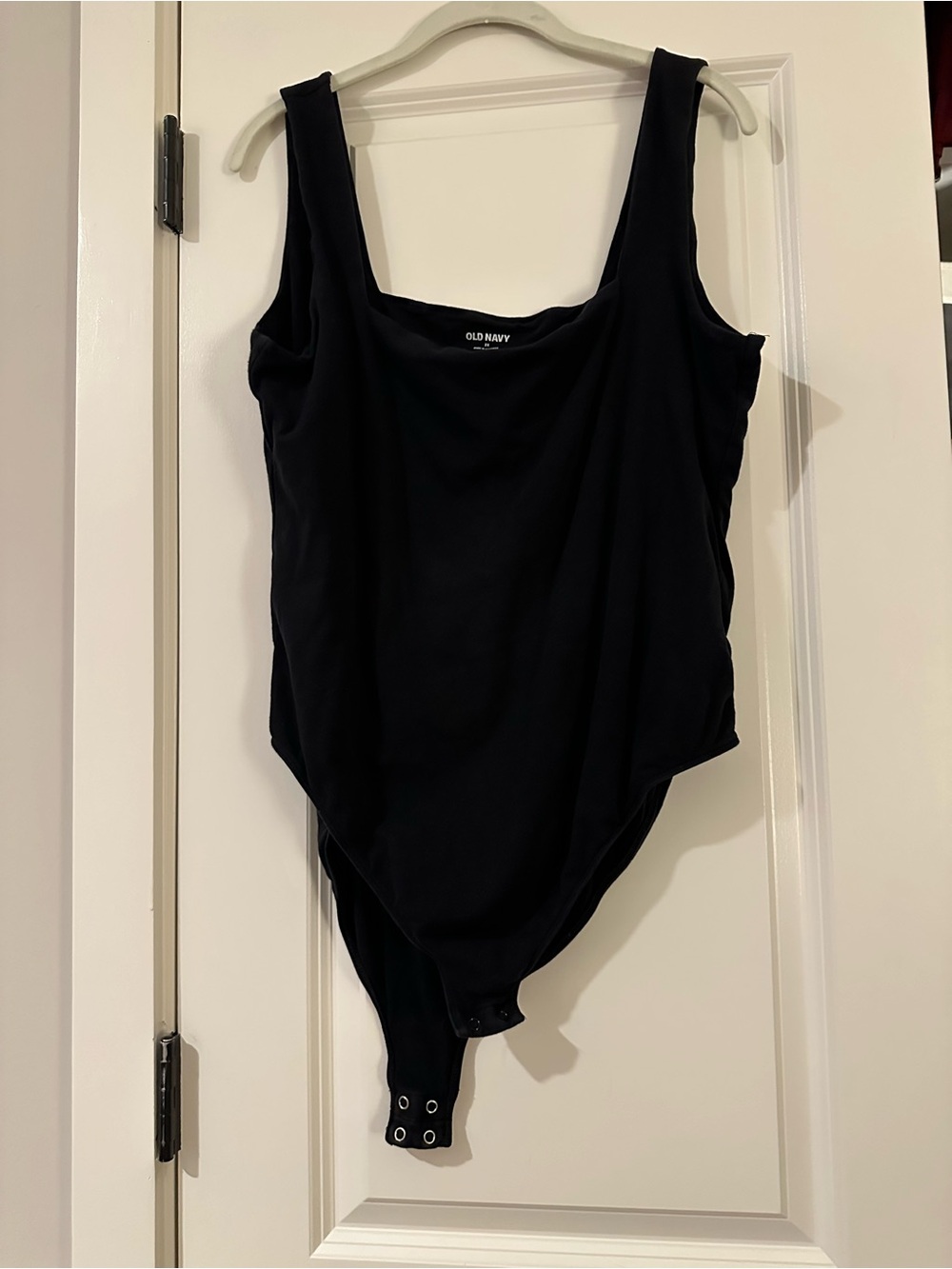 Old Navy Black Square-Neck Sleeveless Bodysuit